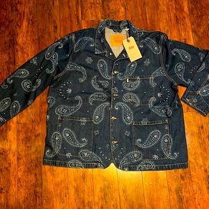 Paisley jean jacket. Levis men